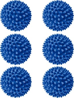 Roegaarden Drogerballen - Wasbollen - 6 Stuks - Siliconen - Sneller droog - Anti-kreuk — thumbnail 1