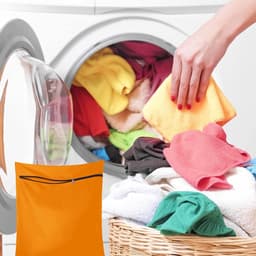 Huisdierenwaszak - Oranje - Beschermt wasmachine tegen honden- en kattenharen - Ideaal voor beddengoed - ShopVlot — thumbnail 3