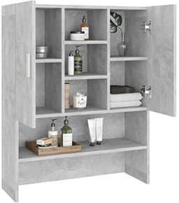 Wasmachine kast 70.5x25.5x90 cm - Beton grijs — thumbnail 4