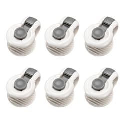 QTTVBTNA - Dekbedclips - Stevige Dekbed clips - Bevestigers voor dekbed en dekbedovertrek - ABS - Veilig & Naaldloos - Grijs - 6 stuks — thumbnail 1