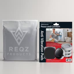Trillingsdempers Wasmachine met Gel – Set van 4 stuks – Zwart - Anti-Trillingsvoeten – Geluidsreductie & Anti-Slip – Universeel – Beschermt Vloer & Apparaat — thumbnail 5