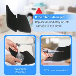 Wasdroger filter - 6 stuks - Geschikt voor beko wasdroger filter 2964840100 - sponsfilter - geschikt voor Blomberg - Grundig Droger verdamper schuim filter - 24*15cm — thumbnail 5