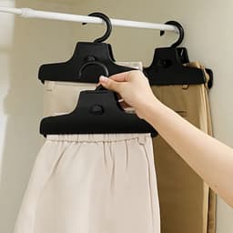 Wasrek - Droogrekken hangend - Broekklemmen - Naadloze broekklemmen - Kunststof broekklemmen - Kreukvrije - Met ergonomisch ontwerp - Het organiseren - Voor het organiseren - Ruimtebesparende — thumbnail 3