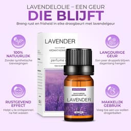Vulteq® Wollen Drogerballen XL (6 stuks) + 100% Lavendelolie - Wasdrogerballen voor Zachtere Was & Sneller Drogen - Minder kreukels — thumbnail 3