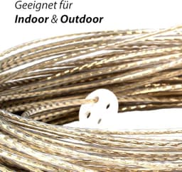 Sterke waslijn van 30 meter met stalen kern - ideaal voor buiten, balkon en camping — thumbnail 2