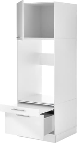 Wasmachine kast met verhoger - Wasmachine kast - Wasmachine ombouw meubel - Wit — thumbnail 3