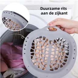 1 stuk - Waszak - Siliconen Waszak voor BH's - Ondergoedwaszak - Anti-Vervorming Wasbeschermer - Binnenwas Zak voor delicate Kleding - Wit — thumbnail 4