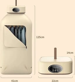 Opvouwbare Elektrische Kledingdroger – Slimme Droogrek met UV Technologie – Draagbare Warme Lucht Droger voor Reizen – 220V/110V — thumbnail 5