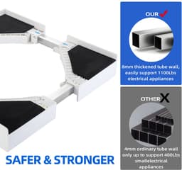 Garpex® Tussenstuk Wasmachine Droger – Stapelkit Wasmachine Droger - Universeel Verstelbaar — thumbnail 2