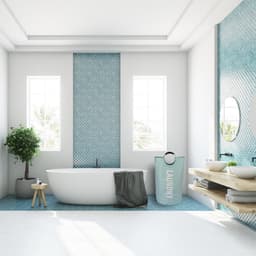 Wonair Wasmand - Waszak – Wassorteerder - Opvouwbaar – Lichtblauw – 115L — thumbnail 3