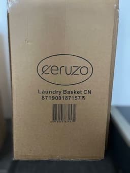 Ceruzo Bamboe Wasmand - Hoek Model - 72L - Vouwbaar - Deksel - 35 x 35 x H 60 cm- Naturel — thumbnail 5