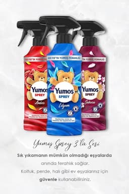 Yumoş Spray Sakura - Amber - Lilium 450 ml x3 — thumbnail 2