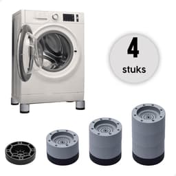 Care-Less Wasmachine Verhoger 9CM - Antislip Wasmachine Voeten - Trillingsdempers Wasmachine - Wasmachine Dempers - Geluidsdemper Wasmachine - Anti Vibratie Wasmachine - Anti Vibratie Pads - Wasdroger Verhoger - Koelkast Verhoger — thumbnail 1