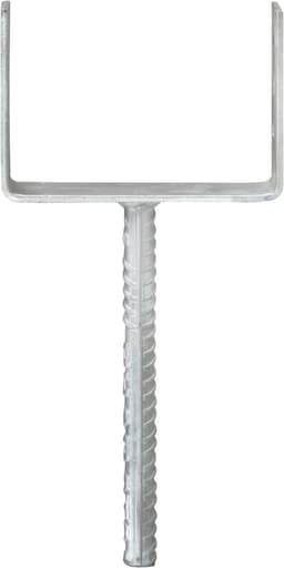 vidaXL - Grondankers - 6 - st - 12x6x30 - cm - gegalvaniseerd - staal - zilverkleurig — thumbnail 5