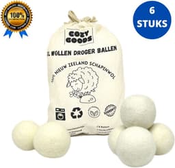 CozyGoods droger ballen - Drogerballen - 6 stuks XL - Wasballen - Wasverzachter - Herbruikbare Drogerballen – Droogt de was sneller — thumbnail 1