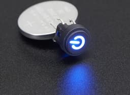 Mini Illuminated Momentary Pushbutton - Blue Power Symbol Adafruit 3105 — thumbnail 4