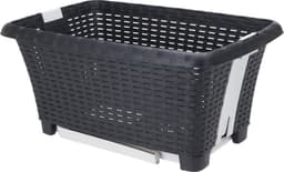 Bathroom solutions wasmand op poten - antraciet - 38 liter - 39 x 59 x 29 cm - Wasgoedmanden - kunststof — thumbnail 1