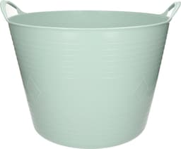 Flexibele kuip - mintgroen - 40 liter - met handvatten - 45 cm - kunststof - emmer - wasmand — thumbnail 1