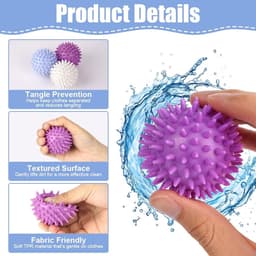 Solidchoice - Set van 6 Herbruikbare Droogballen voor de Wasmachine — thumbnail 5