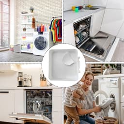 Afvoerbak voor wasmachine - 3D-geprinte waterdichte bak - Lekbak wasmachine - Wateropvang - Afvoer - Wasmachine - Wateropvangbak - Opvangbak tegen lekkage - universele opvangbak voor filterreiniging - 18cm — thumbnail 3