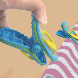 Solidchoice - Set van 4 Strandhanddoek Klemmen in Leuke Stijl — thumbnail 3