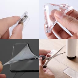 SnelShoppen - Anti-Vibratie Ondersteuning, Siliconen Anti-Slip Mat voor Wasmachine, Universele Rubber Voetpad, Geluidsdemper met Anti-Slip, Transparan — thumbnail 3