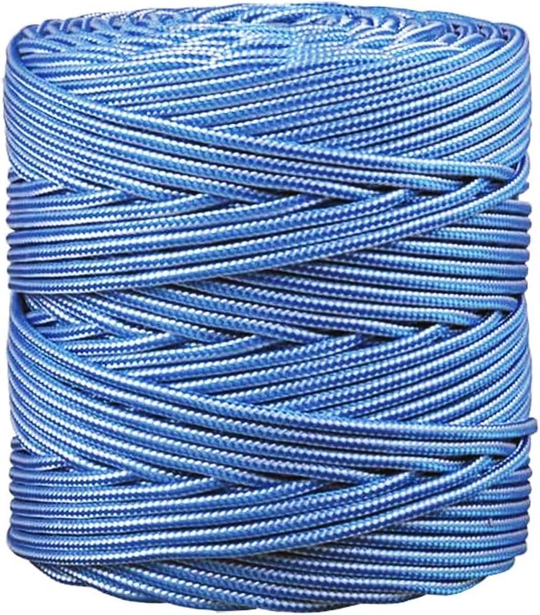 BricoLoco.com Washing Line for Indoor and Outdoor Use for Belt Pulleys, Camping, Gardening, Polypropylene Braided - ShopVlot — afbeelding 1