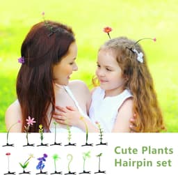 Bekecidi 40pcs Bean Sprouts Hair Clips Funny Plant Hairpins Small Grass Sprout Clips Flower Butterfly Hair Barrettes - ShopVlot — thumbnail 5