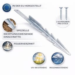 Set van 4 Grondankers voor Schommels - 44.5 cm Gegalvaniseerd Staal — thumbnail 4