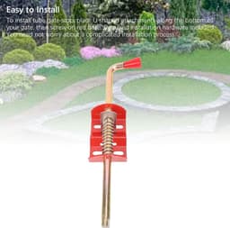 Boerderij Deur Anker - Hek Vergrendeling - Vee Beveiliging - Robuust IJzer - 44 cm Lengte - Zwart — thumbnail 2