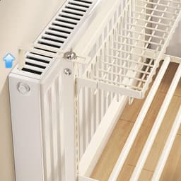 Radiator Droogrek - Handdoekenhanger Badkamer - Kleding Drogen - Montagevrij Ontwerp - 60cm Breed - Mat Zwart — thumbnail 5