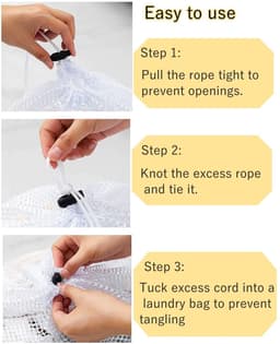 Solidchoice - 5 Stuks Herbruikbare Waszakken voor Kleding — thumbnail 2