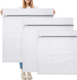 Wasnet voor Wasmachine - Polyester - Verborgen Ritssluiting - Groot Formaat - Voor Kleding en Beddengoed — thumbnail 1