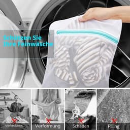 Wasnetten, wasnetten voor de wasmachine, herbruikbare en duurzame mesh wasnetten voor delicate blouses, panty's, ondergoed, beha's, lingerie, babykleding — thumbnail 2