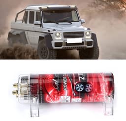 Dailygoods - Rode LED automatische uitschakeling - Audio Power Capacitor - 2.0 Capaciteit - Condensator voor auto - Geschikt voor systemen tot 2000W — thumbnail 2
