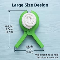 Wasknijpers, kleurrijke handdoekklemmen voor strandstoelen, winddichte strandhanddoekclips, stabiele handdoekclips voor ligstoelen, badhanddoek, kleding, 4 kleuren — thumbnail 2