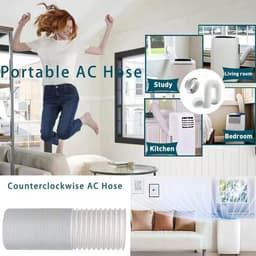 verlenging 200 cm met adapter 130 mm binnen/150 mm buiten, afvoerslang airconditioning, verlengslang, airconditioning afvoerslang, airconditioningsslang voor airconditioning — thumbnail 5