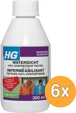 HG - Waterdicht voor 100% Synthetisch Textiel - 6 x 300 ml - Voordeelverpakking — thumbnail 1