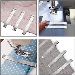 Naaiclips - Quiltclips Klemmen - Stoffen Vastzetten - Roestvrij Staal - 20 stuks - Zilver — thumbnail 4