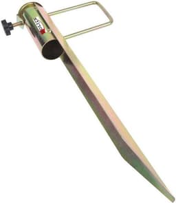 Parasolhouder Grondanker - Bodemhuls Parasol - Stabiel Plaatsen - Verzinkt Staal - 45 cm Lengte - Zilver — thumbnail 1