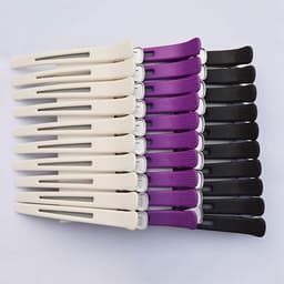 Professionele Haarklemmen voor Kappers - 12 Stuks Witte Clips voor Knippen en Styling — thumbnail 2