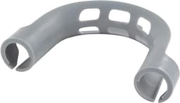 SnelShoppen - Universele 180° Houder voor Afvoerslang in Wasmachine en Vaatwasser - Grijze PVC Ophangbeugel - 155mm x 118mm x 26mm — thumbnail 1