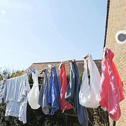 Waslijn, lang, intrekbaar voor binnen- en buitengebruik, lengte verstelbaar, 13 m — thumbnail 5