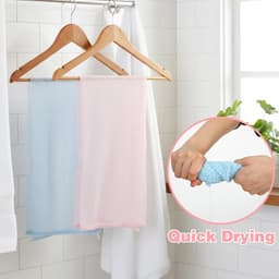 Set van 2 Extra Lange Exfoliërende Douchetowels van 100 x 25 cm - Peeling Net Spons, Bad Spons en Wasnet voor Dode Huidverwijdering voor Mannen en Vrouwen — thumbnail 2