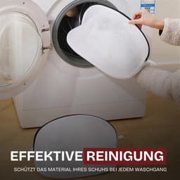 Waszakken voor schoenen in de wasmachine, groot (42 x 24 x 24 cm) + gel-applicatorborstel + tas 20 x 18 cm, gymtas van 100% polyester, waszak voor schoenen — thumbnail 3