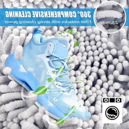Set van 2 waszakken voor schoenen, herbruikbare waszak met rits, ideaal voor het wassen en beschermen van schoenen met 360 graden pluisverwijdering — thumbnail 5