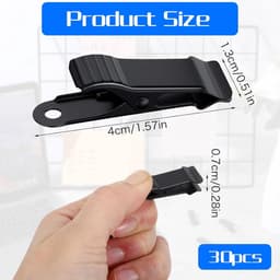 Clips - 30 Stuks - Kleine Klemmen - Mini-metalen klemmen - Hangende krokodillenklemmen - Geschikt voor kleding, foto's, gordijnen, badkamer - 4×1.3cm - Goud — thumbnail 3