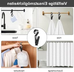 10 Stuks Multifunctionele Kledingknijpers en Tentclips voor Kamperen, Was ophangen en Lampen bevestigen — thumbnail 4