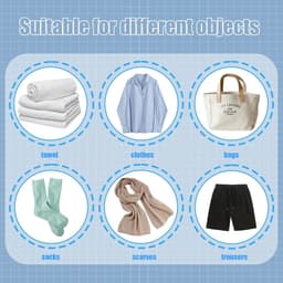 Draagbare Waslijnen - Reis Wasrek - Kleding Drogen - Met 12 Clips - 2 Stuks - Veelkleurig — thumbnail 3