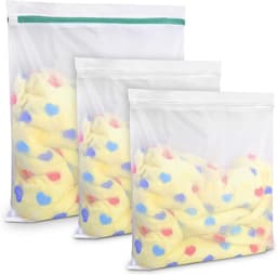 Thijox - 3 Stuks Waszakken Set - Wasnet voor Fijne Kleding, Ondergoed, Beha's, Schoenen, Babykleding, Kussens en Pluche Dieren - Perfect voor Reizen e — thumbnail 1